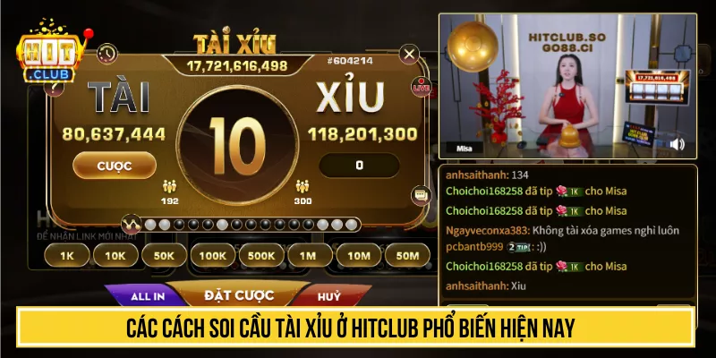 Các cách soi cầu tài xỉu ở HITCLUB phổ biến hiện nay