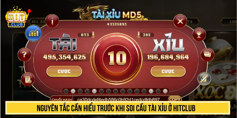 Nguyên tắc cần hiểu trước khi soi cầu tài xỉu ở HITCLUB